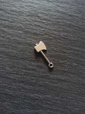10 or 50 Axe Charms Antique Silver Tone Alloy 25x10mm - ContentedCatz