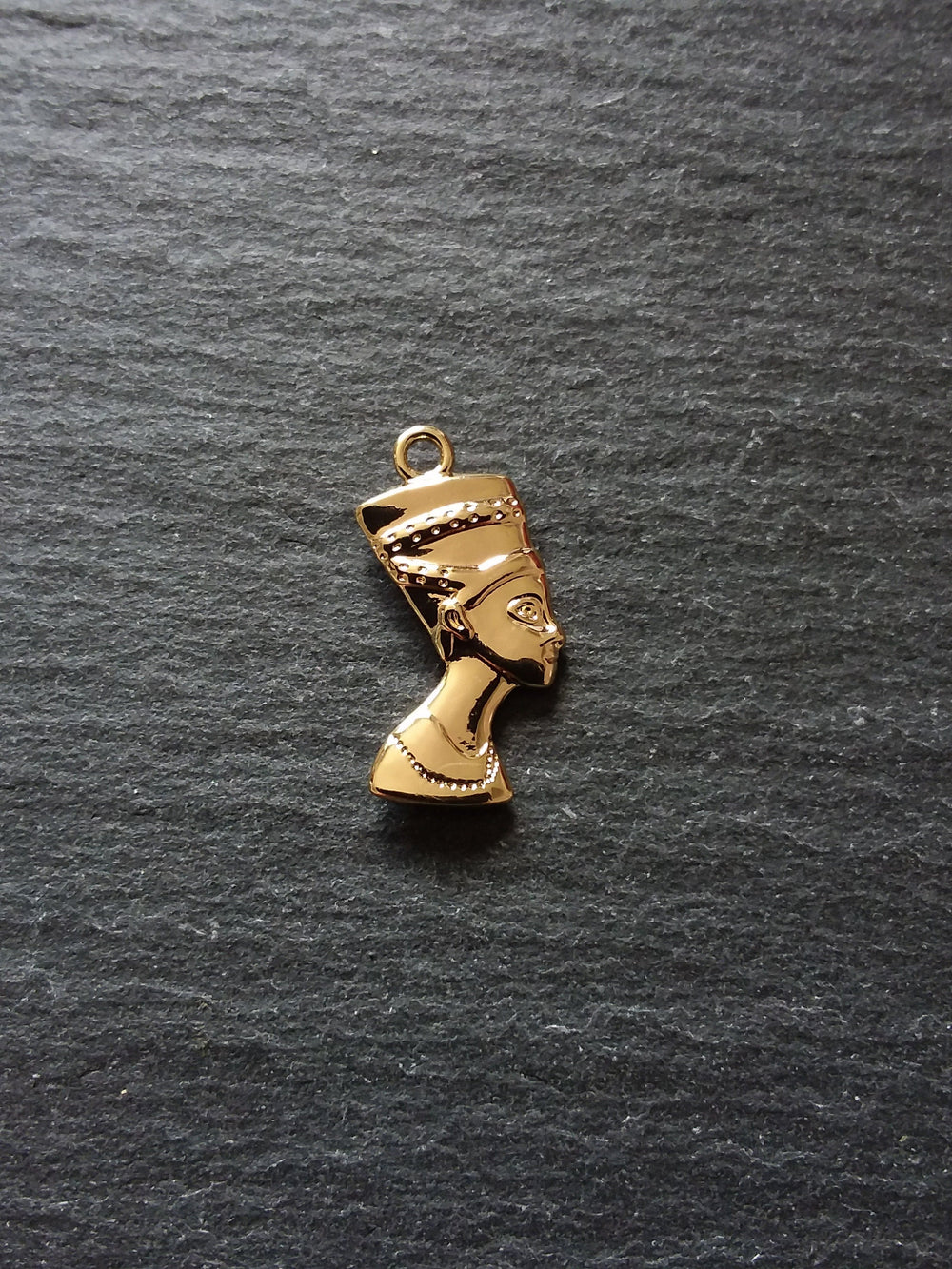 2 or 10 Real 14K Gold Plated Ancient Egyptian Nefertiti Charms 23x13mm Nickel FREE - ContentedCatz
