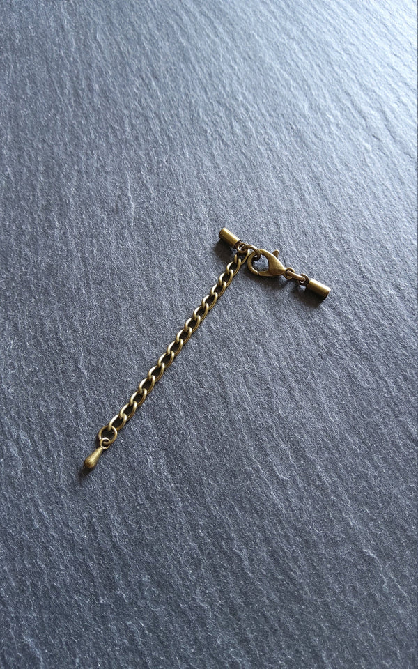 Antique Bronze End Cap Sets for 1.5mm Cord (2mm end caps)