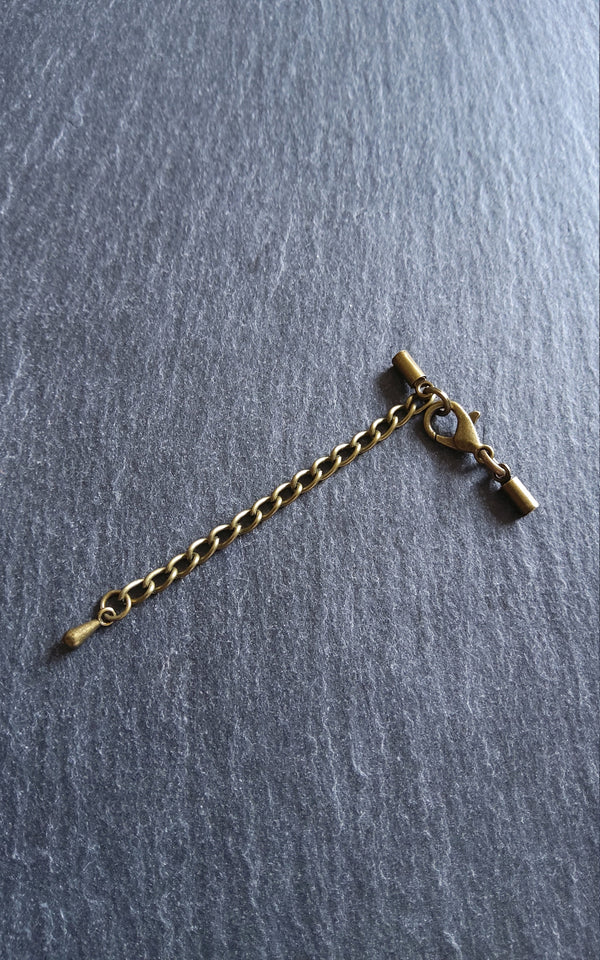 Antique Bronze End Cap Sets for 1.5mm Cord (2mm end caps)