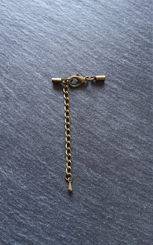 Antique Bronze End Cap Sets for 1.5mm Cord (2mm end caps)