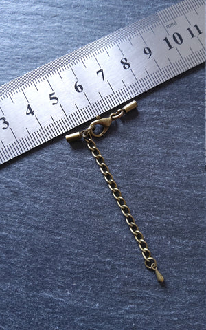 Antique Bronze End Cap Sets for 1.5mm Cord (2mm end caps)