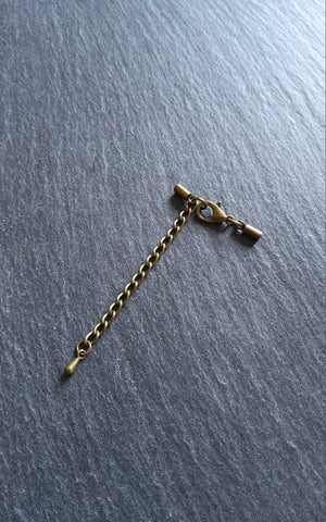 Antique Bronze End Cap Sets for 1.5mm Cord (2mm end caps)