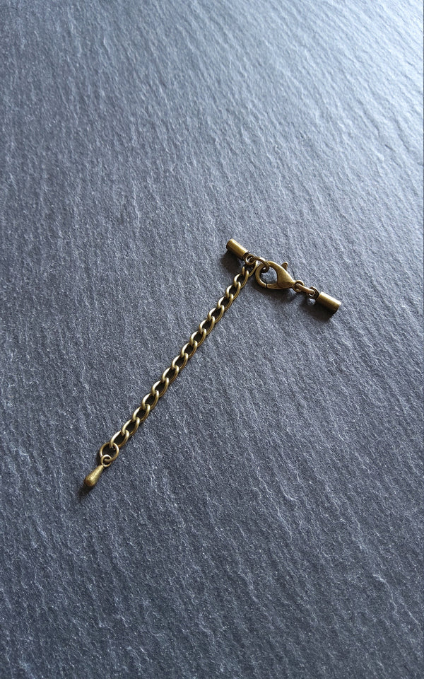 Antique Bronze End Cap Sets for 1.5mm Cord (2mm end caps)