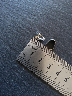 10 or 50 Stainless Steel Pinch Bails for Pendants 9.5x7x6.5mm - ContentedCatz