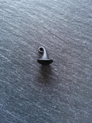 6 or 30 Matt Back Alloy Witches Hat Charms 12x11mm
