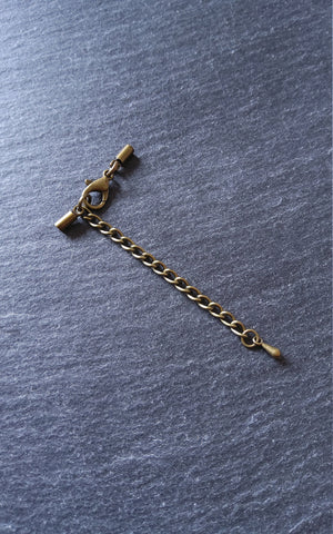 Antique Bronze End Cap Sets for 1.5mm Cord (2mm end caps)