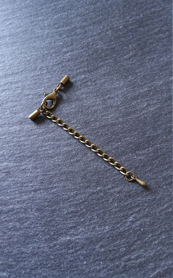 Antique Bronze End Cap Sets for 1.5mm Cord (2mm end caps)