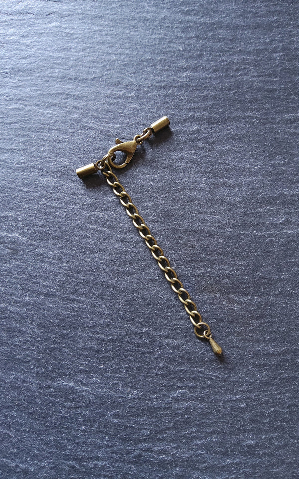 Antique Bronze End Cap Sets for 1.5mm Cord (2mm end caps)