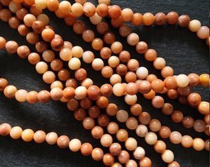 8mm to 8.5 Natural Dark Pink Aventurine Round Beads Undyed Full 15 Inch Strand (DPA8-4) - ContentedCatz