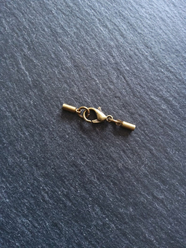 Antique Bronze End Cap Sets for 1.5mm Cord (2mm end caps)