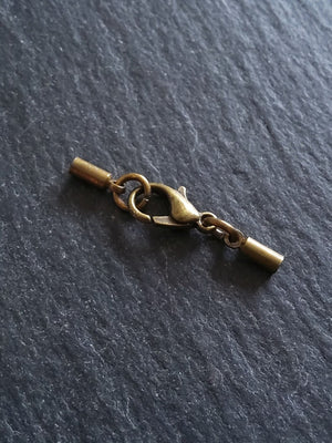 Antique Bronze End Cap Sets for 1.5mm Cord (2mm end caps)