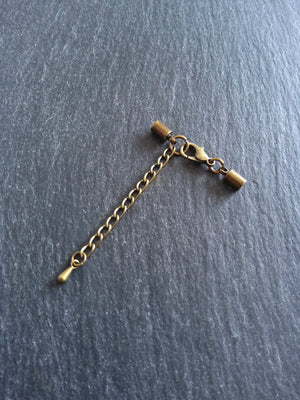 Antique Bronze End Cap Sets for 3mm Cord (3.5mm end caps)