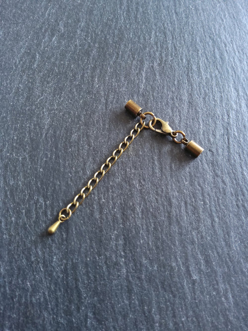 Antique Bronze End Cap Sets for 3mm Cord (3.5mm end caps)