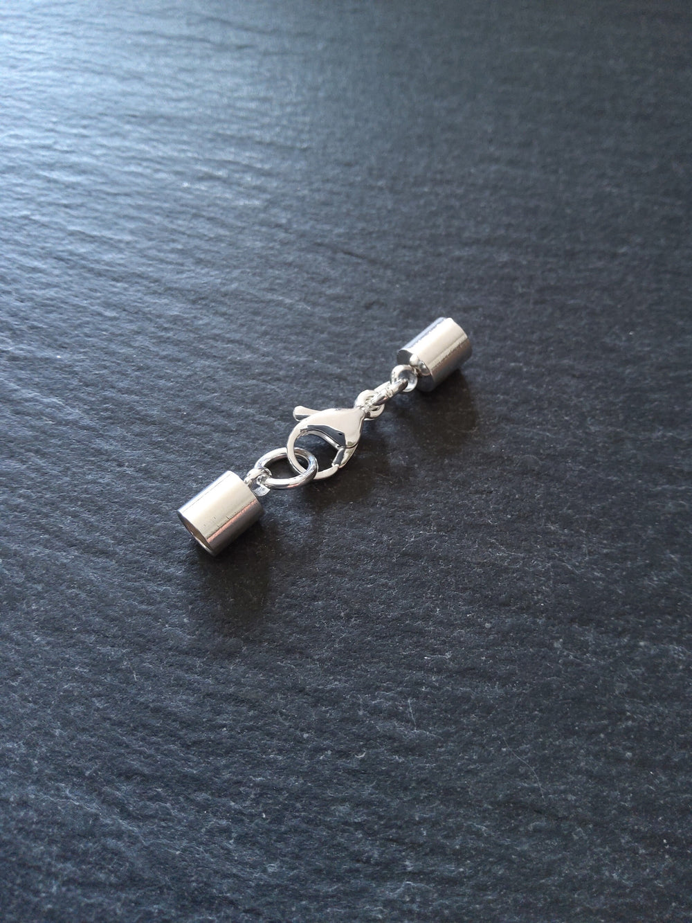 2 or 10 Bright Silver Stainless Steel End Cap Sets for 4.5mm Cord (5mm end caps)