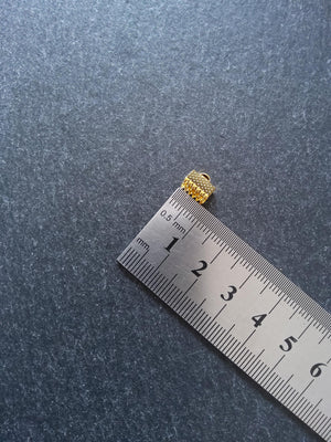 8mm (5/16") Wide Ribbon Crimp Ends 8x8mm Findings Crimps in Gold, Silver, Antique Silver, Antique Bronze or Antique Copper