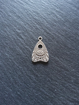 2 or 10 Genuine Silver Plated Ouija Planchette Charms 24.5x16mm