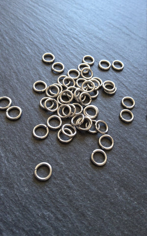100 or 500 Stainless Steel 7mm Jump Rings Strong 1.2mm (17 gauge) Inner Diameter: 3.6mm