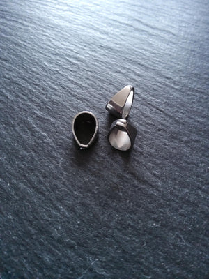 10 or 50 Stainless Steel Snap On Bails for Pendants 11x8x7mm