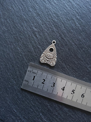 2 or 10 Genuine Silver Plated Ouija Planchette Charms 24.5x16mm