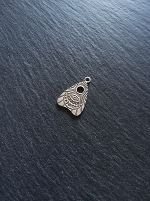 2 or 10 Genuine Silver Plated Ouija Planchette Charms 24.5x16mm