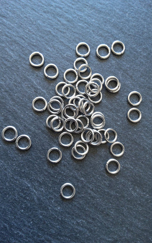 100 or 500 Stainless Steel 7mm Jump Rings Strong 1.2mm (17 gauge) Inner Diameter: 3.6mm