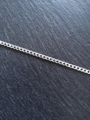 Bright Silver Strong Stainless Steel Twisted Curb Chain 4.5x3x0.8mm Open Link