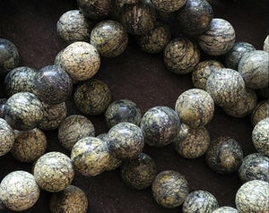 8mm Natural Serpentine Gemstone Beads Undyed Round Full 15.7 inch Strand