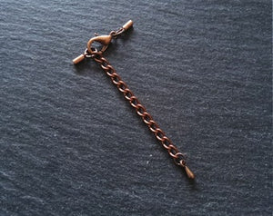 Antique Copper Tone End Cap Sets for 1mm Cord (1.5mm end caps)