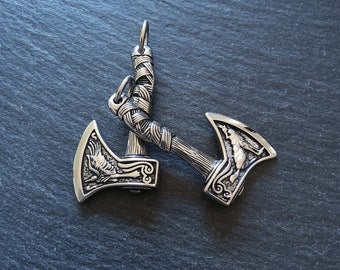 Axe Pendant Solid Stainless Steel 46x24x5mm