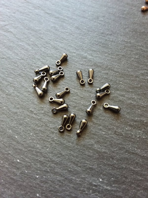 50 Extender Chain Drops in Antique Bronze, Gunmetal, Antique Silver Tone, Copper, Rose Gold,  Gold Plated or Bright Silver Plated 7x3mm