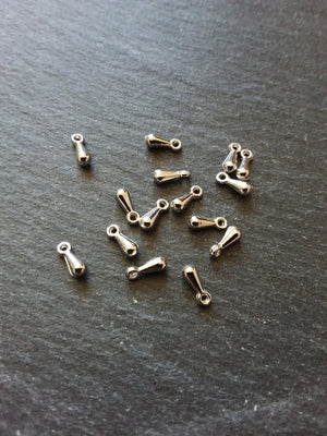 50 Extender Chain Drops in Antique Bronze, Gunmetal, Antique Silver Tone, Copper, Rose Gold,  Gold Plated or Bright Silver Plated 7x3mm