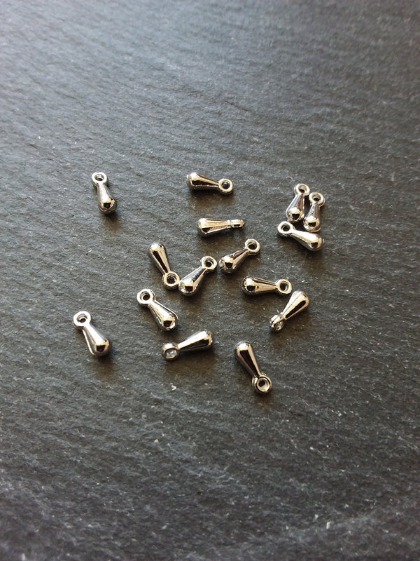 50 Extender Chain Drops in Antique Bronze, Gunmetal, Antique Silver Tone, Copper, Rose Gold,  Gold Plated or Bright Silver Plated 7x3mm