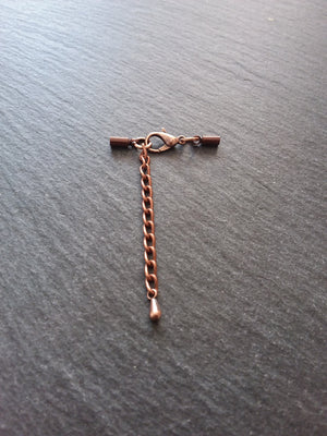 Antique Copper Tone End Cap Sets for 1.5mm Cord (2mm end caps)