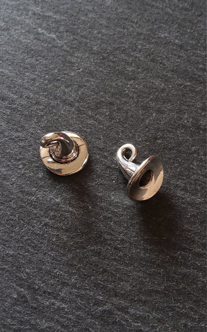 10 or 50 Witches Hat Charms Silver Tone Alloy 12x11mm