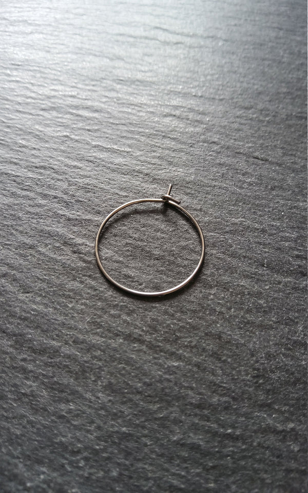 10 or 50 Stainless Steel Hoops Open Hook 23x20mm