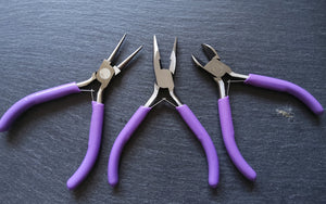 Jewellery Pliers Chain Nose, Round Nose & Side Cutter Pliers 12cm Long