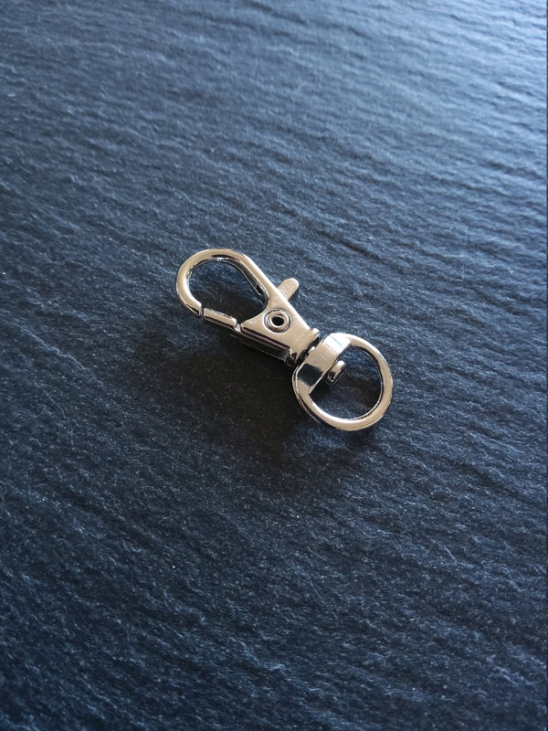10 or 50 Swivel Lobster Clasps Antique Silver Tone for Lanyards, Purse Straps & Keyrings 30x11x6mm