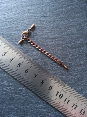 Antique Copper Tone End Cap Sets for 1mm Cord (1.5mm end caps)