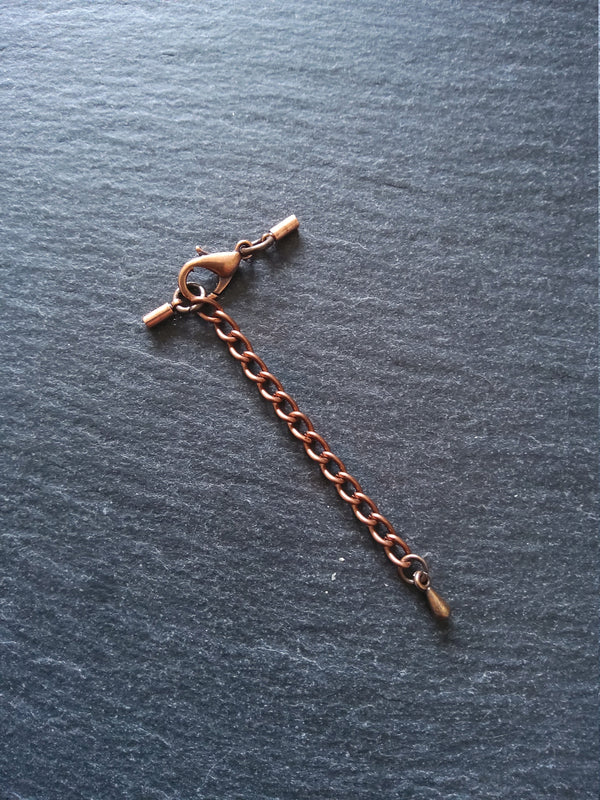 Antique Copper Tone End Cap Sets for 1mm Cord (1.5mm end caps)