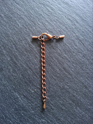 Antique Copper Tone End Cap Sets for 1mm Cord (1.5mm end caps)