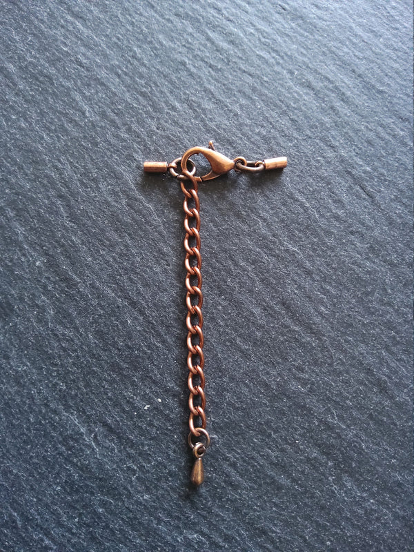 Antique Copper Tone End Cap Sets for 1mm Cord (1.5mm end caps)