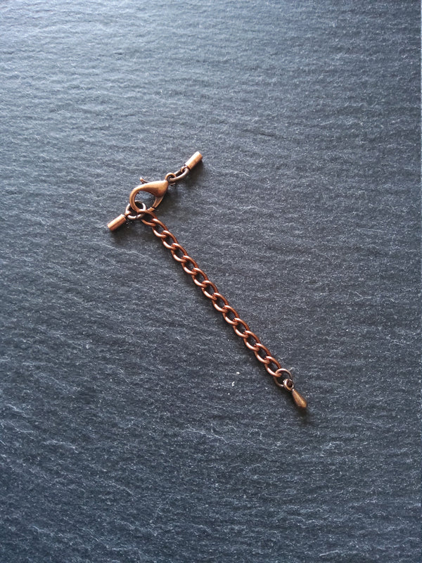 Antique Copper Tone End Cap Sets for 1mm Cord (1.5mm end caps)