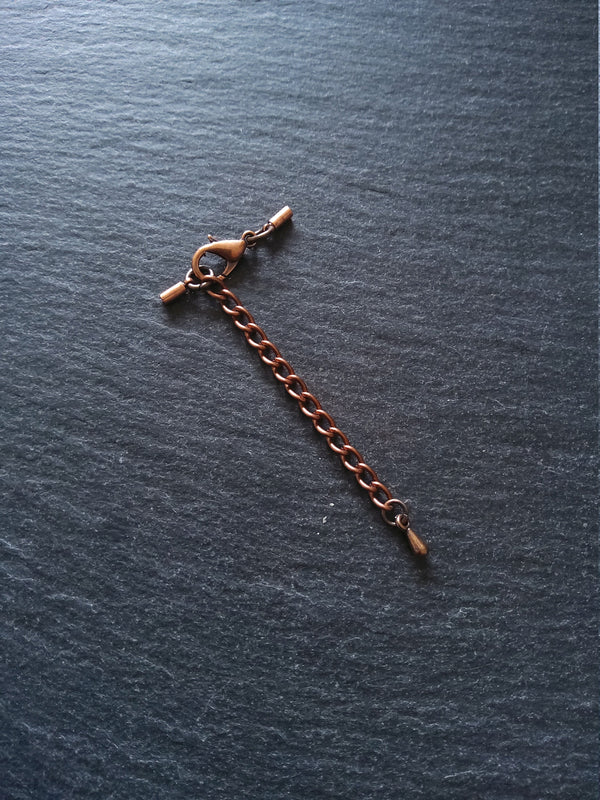 Antique Copper Tone End Cap Sets for 1mm Cord (1.5mm end caps)