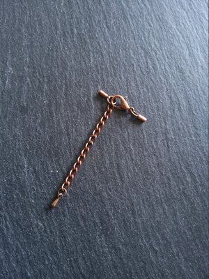 Antique Copper Tone End Cap Sets for 1mm Cord (1.5mm end caps)