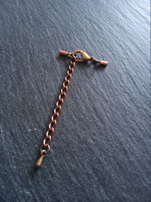 Antique Copper Tone End Cap Sets for 1mm Cord (1.5mm end caps)