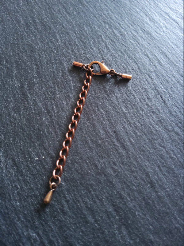 Antique Copper Tone End Cap Sets for 1mm Cord (1.5mm end caps)