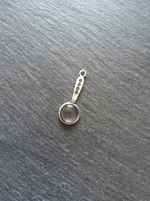 4 or 20 Magnifying Glass Charms Antique Silver Tone Alloy & Glass 32x12mm 4.4mm Thick - ContentedCatz