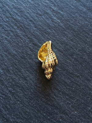 2 or 10 Conch Sea Shell Charms Real 14K Gold Plated Alloy 21x12x8mm. Nickel FREE