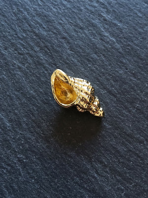 2 or 10 Conch Sea Shell Charms Real 14K Gold Plated Alloy 21x12x8mm. Nickel FREE
